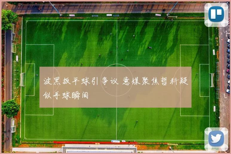 波黑扳平球引争议 意媒聚焦哲科疑似手球瞬间